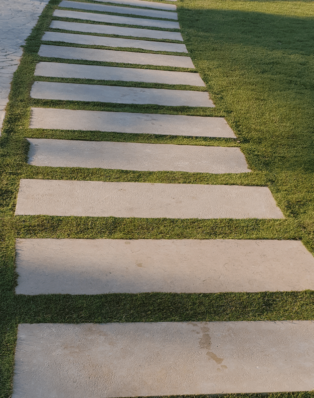 limestone patio