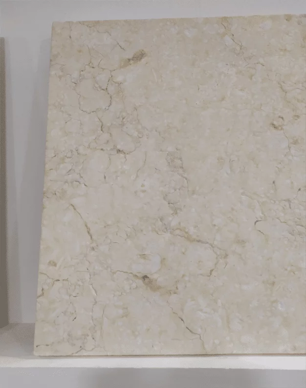 Sunny marble flooring tiles in warm golden beige