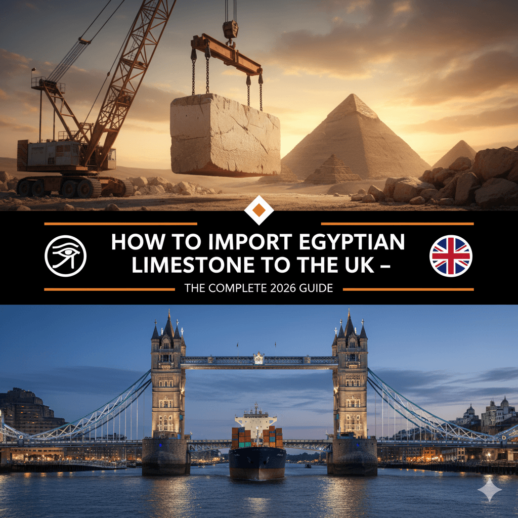 How to Import Egyptian Limestone to the UK