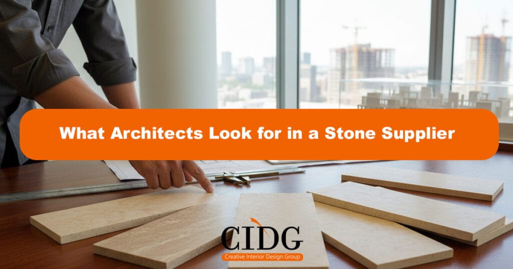 What Architects Look for in a Stone Supplier
